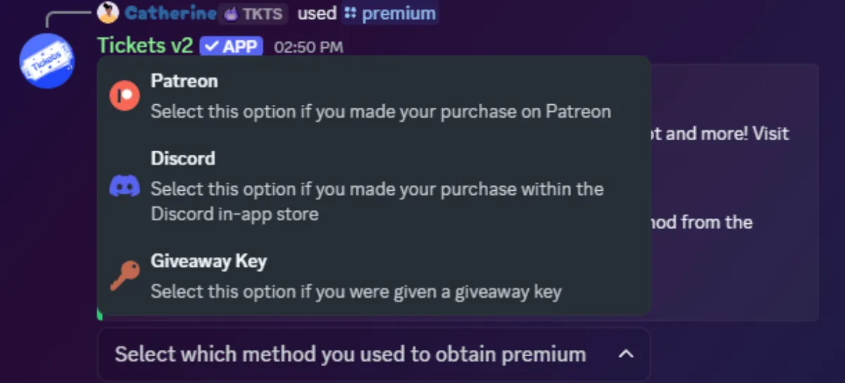 Activate Premium Perks