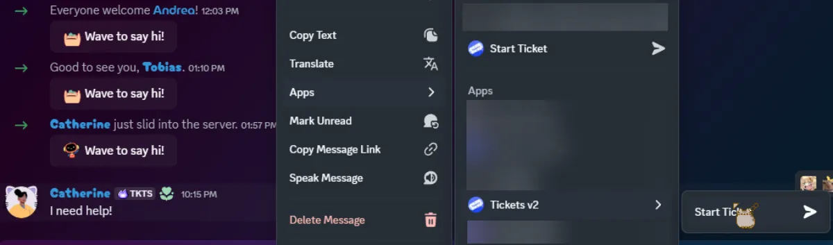 Context menu