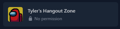 No Permission Message