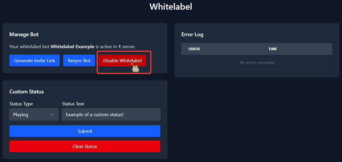 Disable Bot