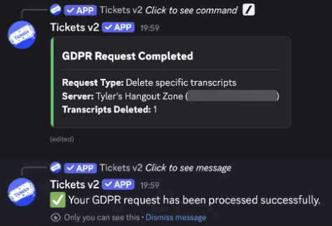 Request Complete