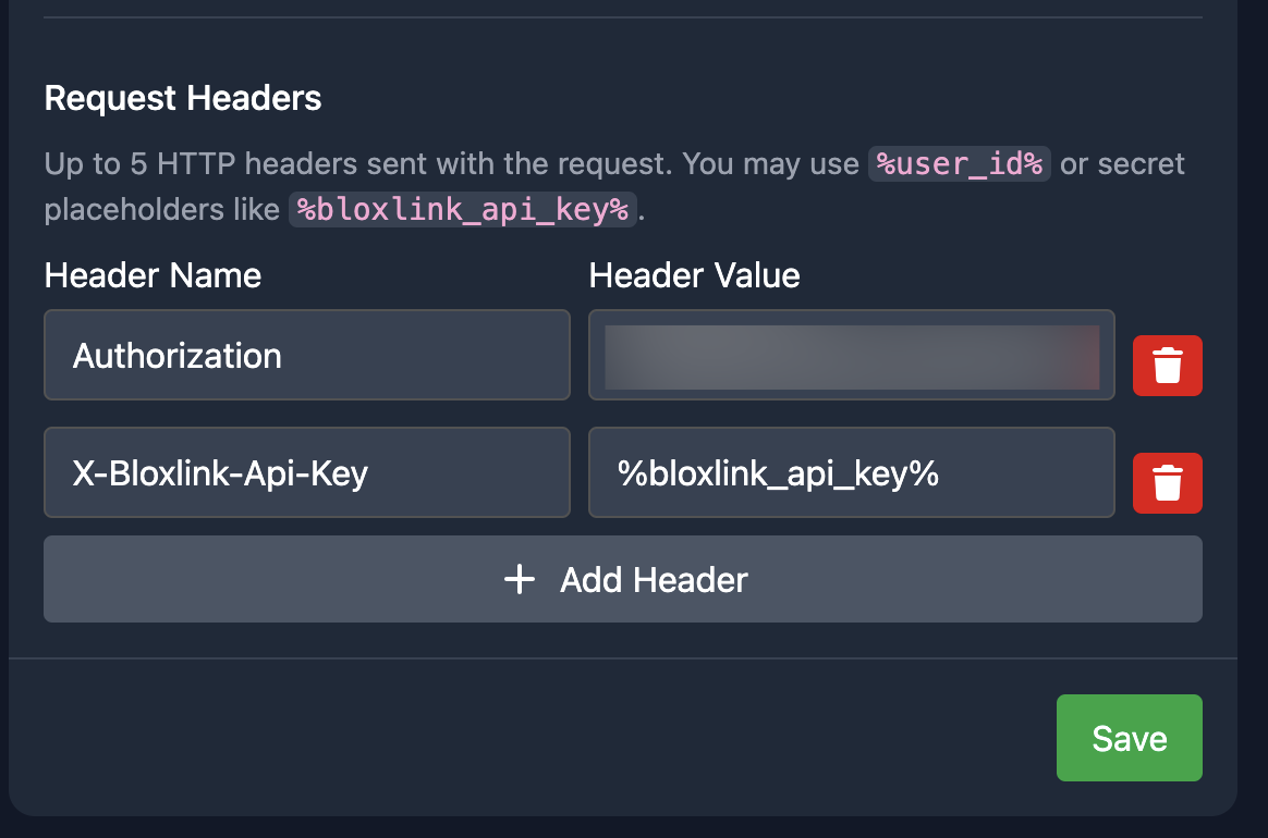 Headers