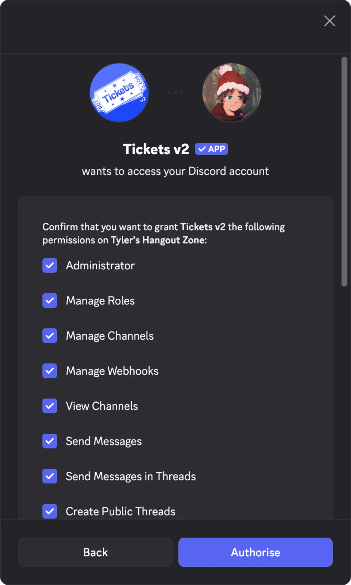 Authorize Permissions