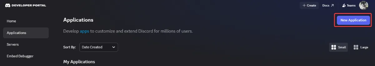 New application