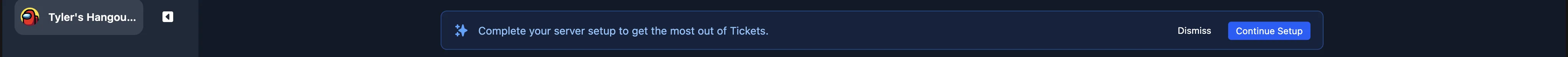 Onboarding banner