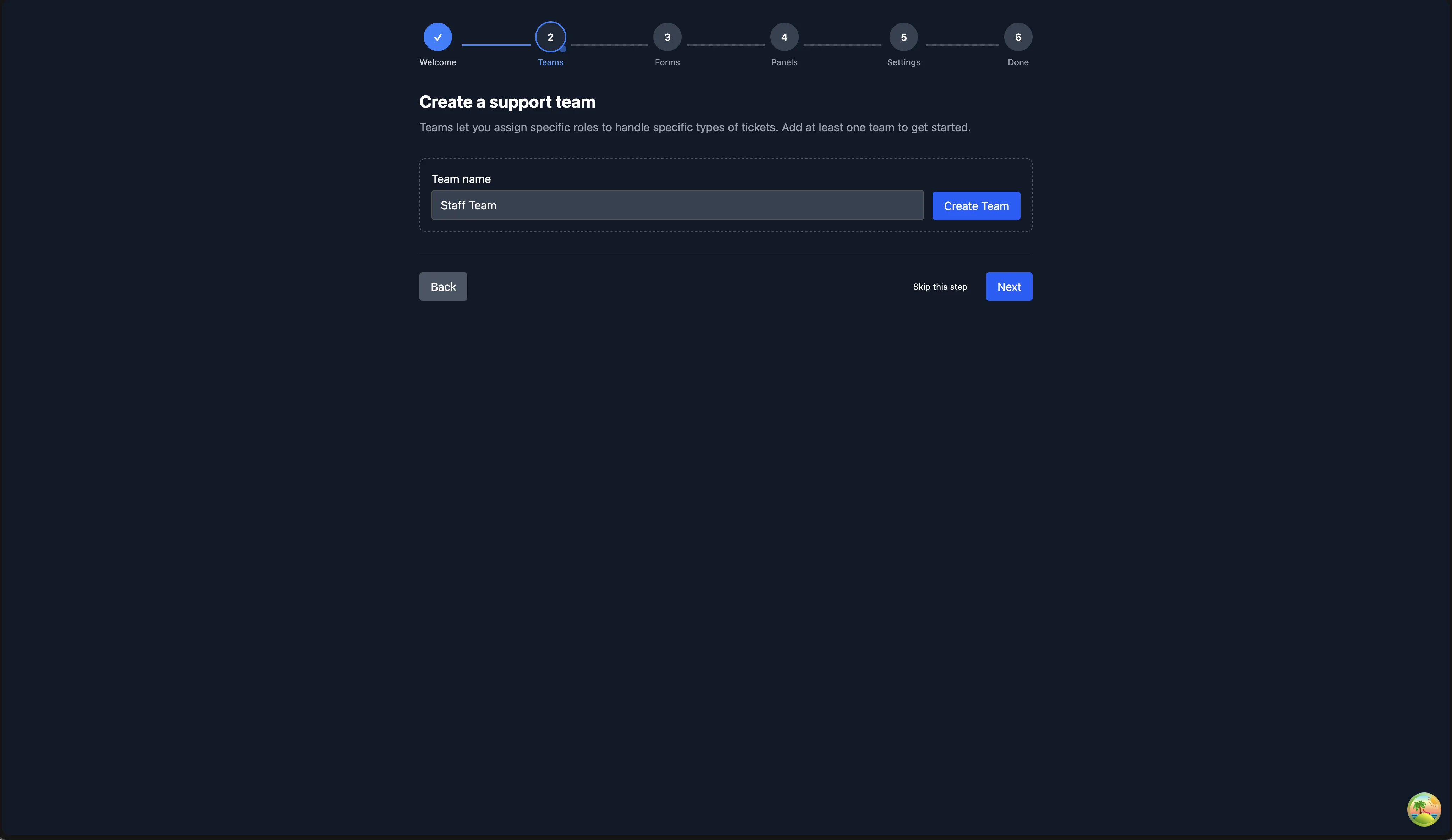 Onboarding teams