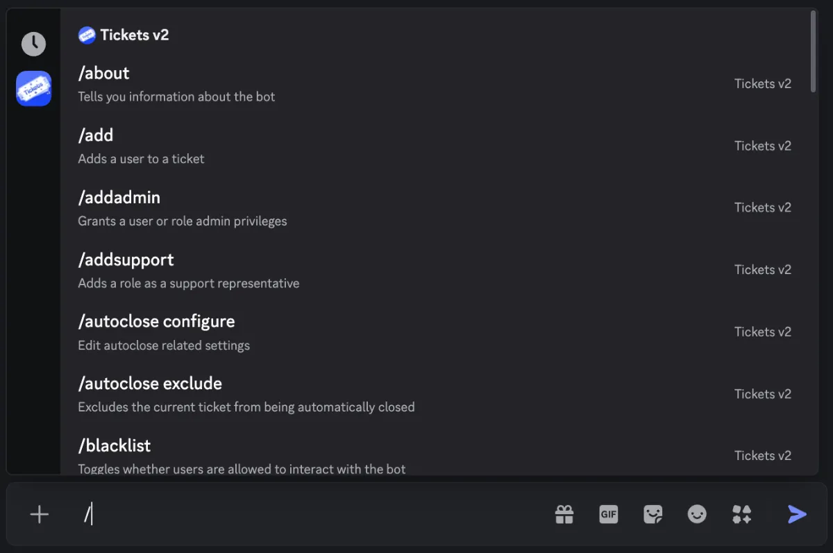 Slash Commands