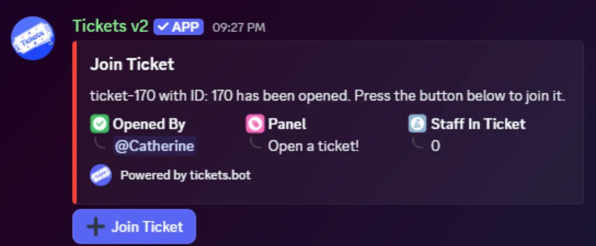 Notification embed